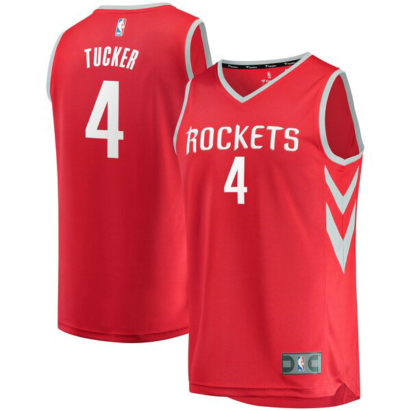 Maillot Houston Rockets Homme PJ Tucker 4 Icon Edition Rouge